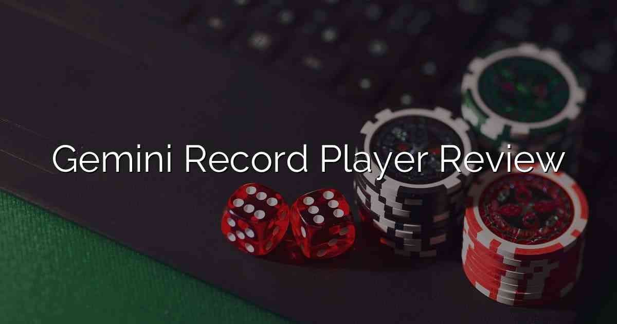 Gemini Record Player Review